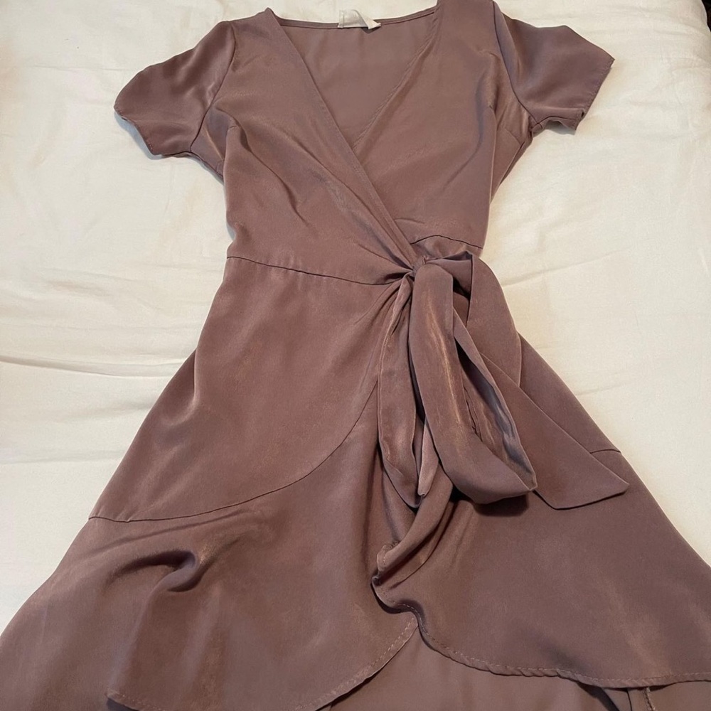 Sorella Moon Boutique Deep V Wrap Dress